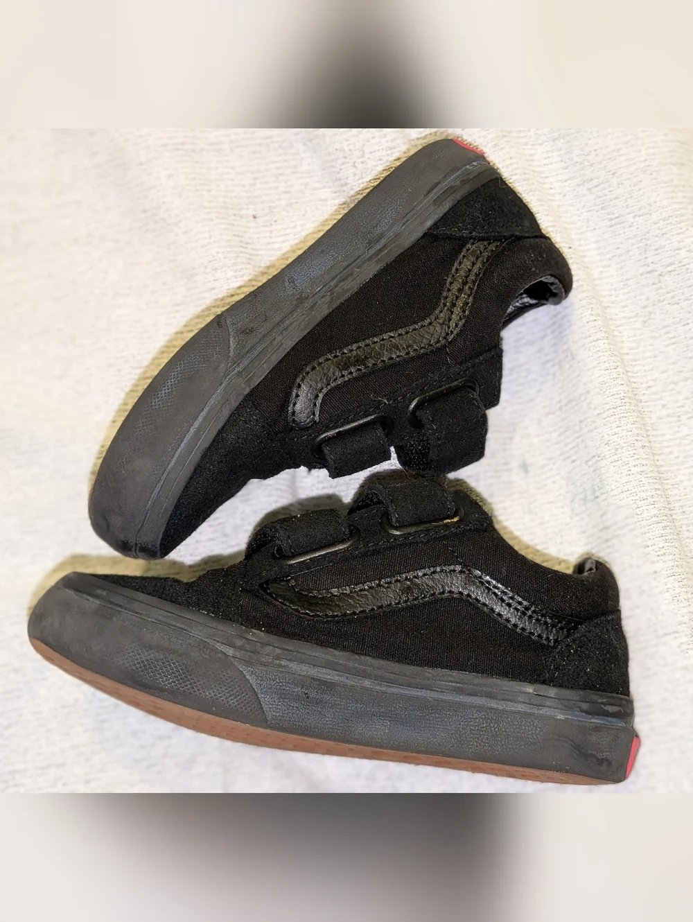 Vans Little Kids Old Skool V Shoe - Blackout - Picture 4 of 8